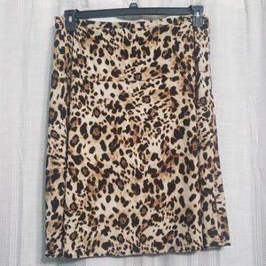 Jones New York Animal Print Skirt Stretch Size 0X